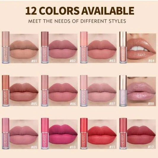 HANDAIYAN Liquide matte Lipstick set of 12, birthday gift set