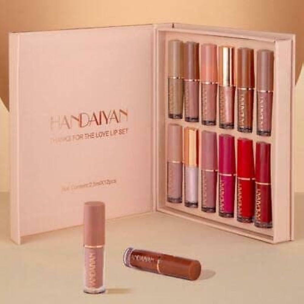 HANDAIYAN Liquide matte Lipstick set of 12, birthday gift set